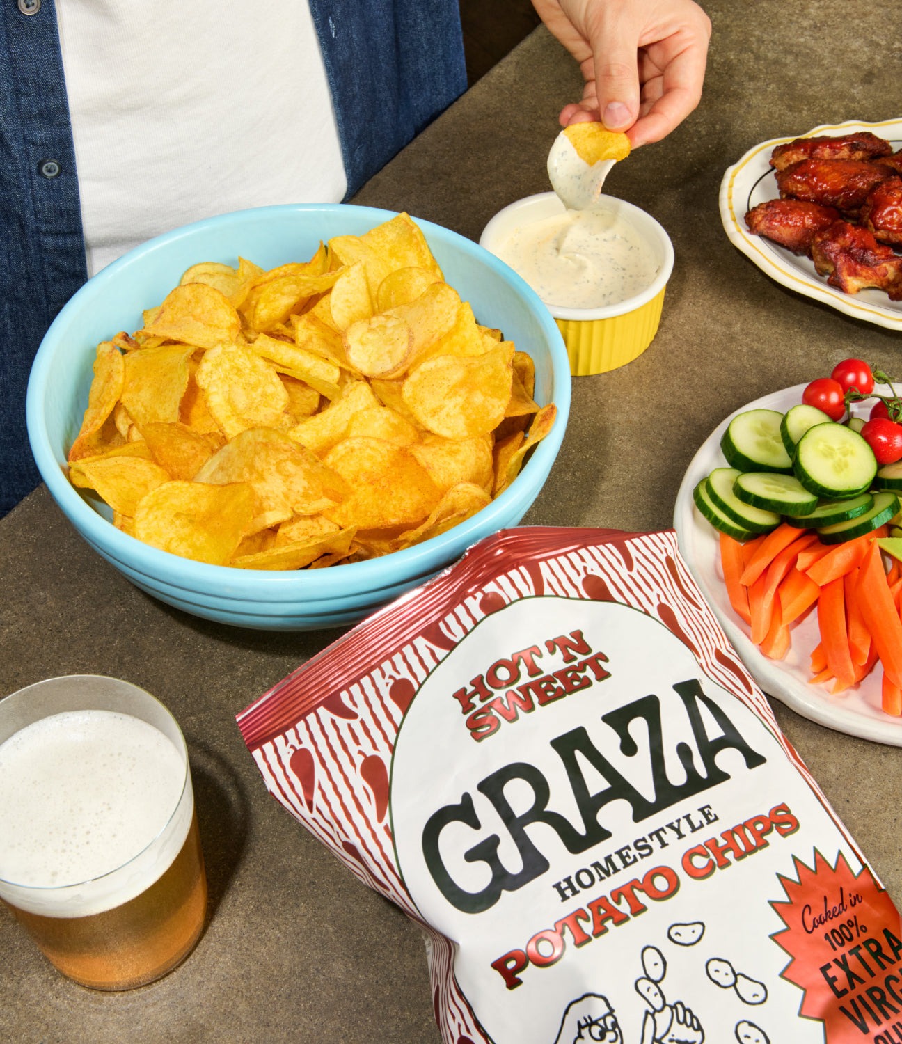 Hot 'n Sweet Olive Oil Potato Chips